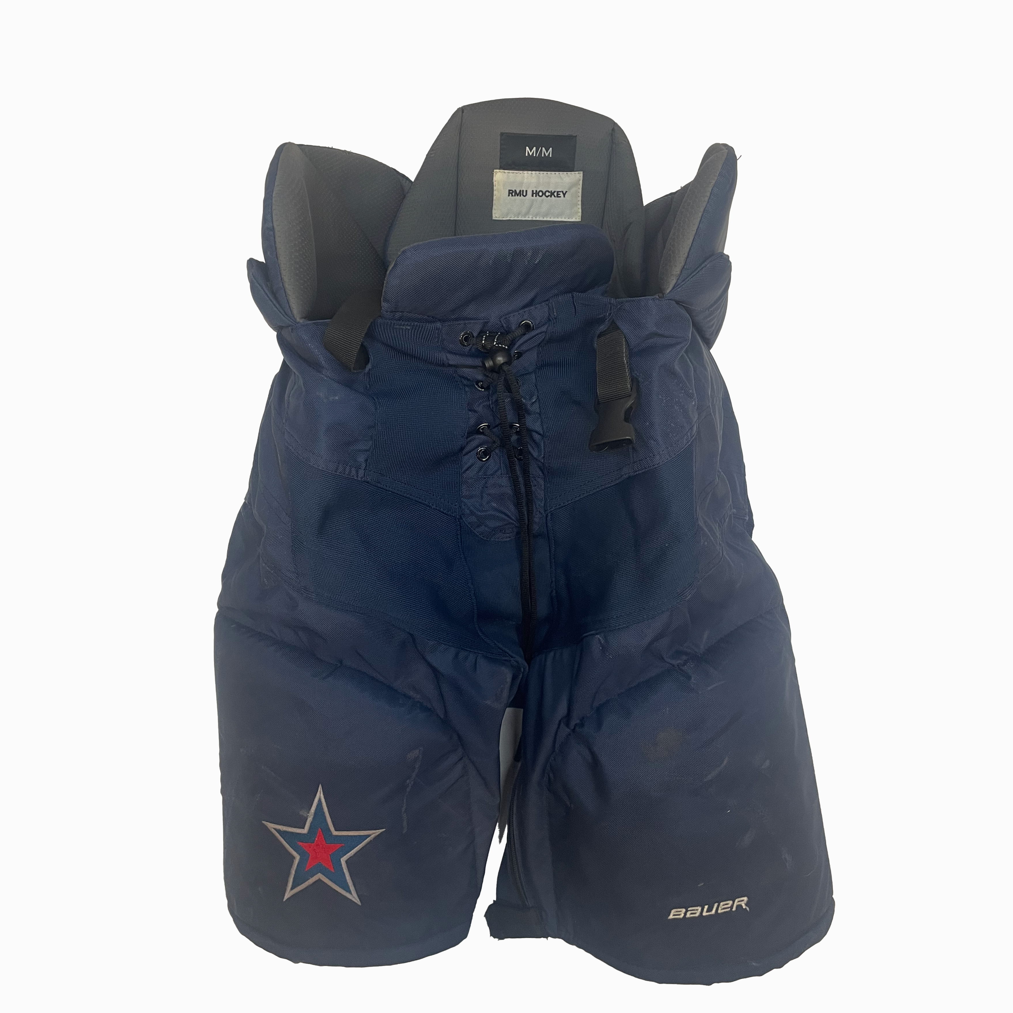 Bauer Nexus - Pantalon de hockey NCAA Pro Stock d'occasion (bleu marine)